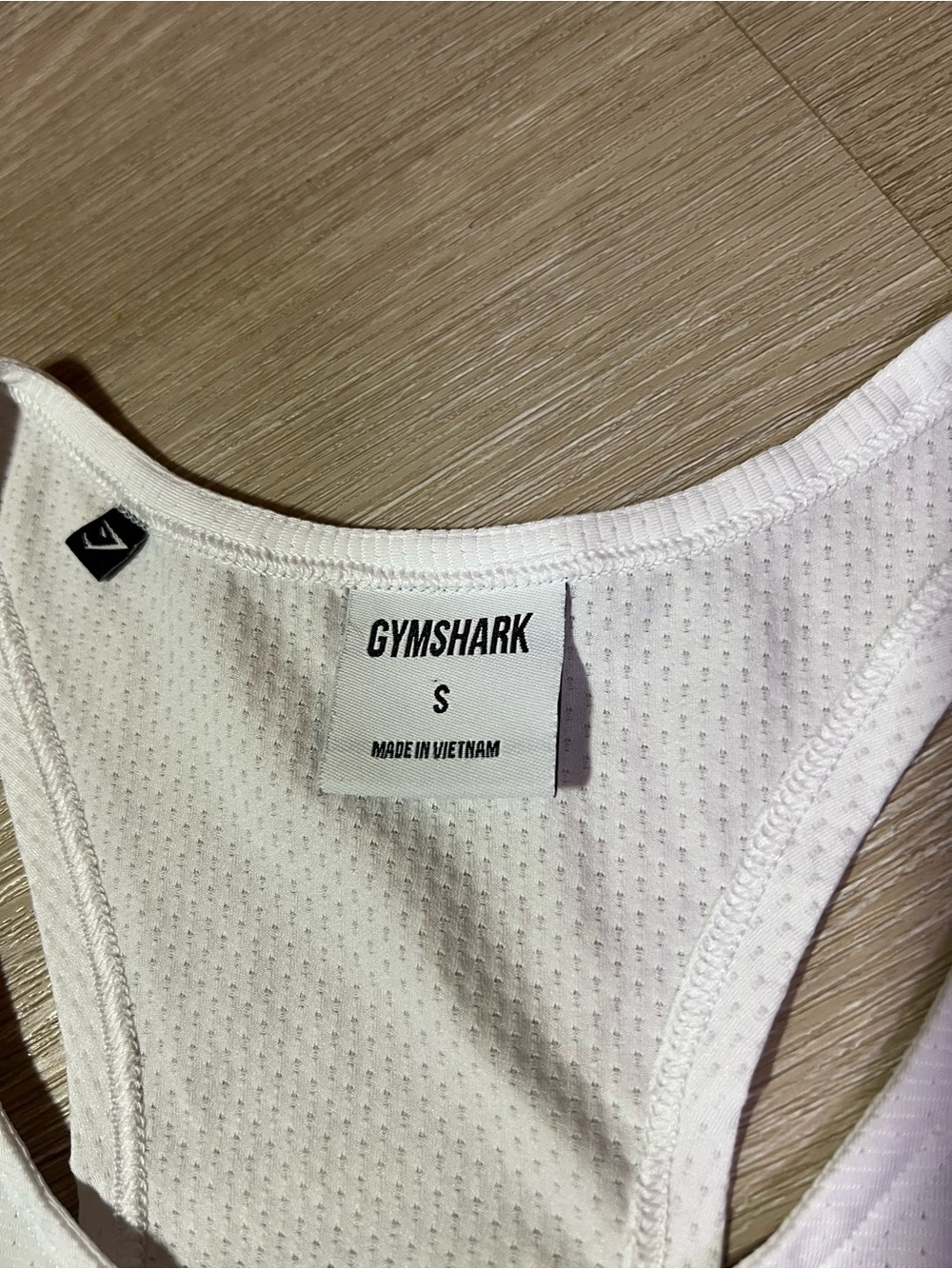 Gymshark Men’s Small White Performance Racerback Tank - Picture 3 of 4